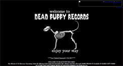 Desktop Screenshot of deadpuppyrecords.com